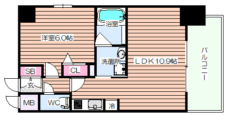 【間取り】 | S-RESIDENCE江坂
