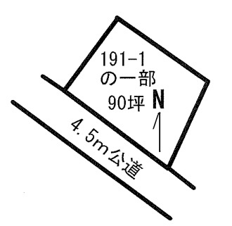 鴻巣境売地の土地図