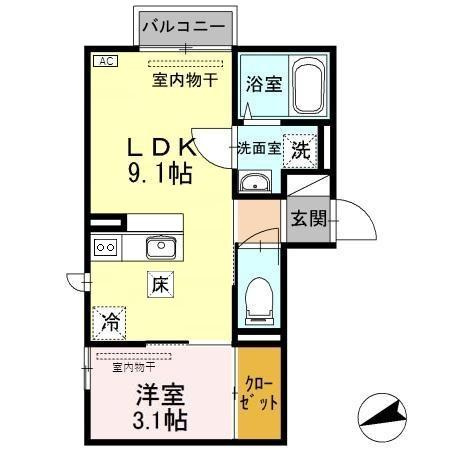 アネシス寺町の間取り