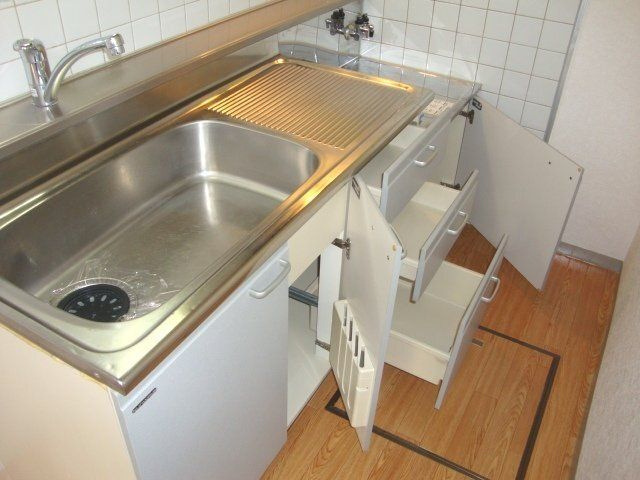 サンビレッヂⅠのキッチン|キッチンでお料理をお楽しみください