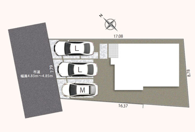 【区画図】 | 清水区横砂本町4期　新築戸建　全1棟
