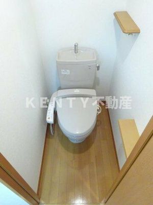 【トイレ】 | ルーブル上池台弐番館 | 落ち着いた色調のトイレです
