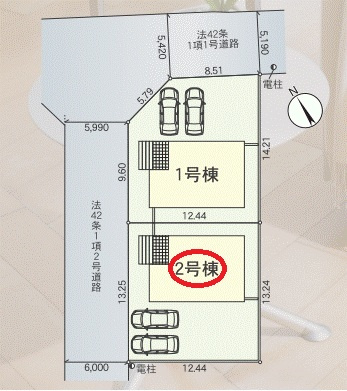 【区画図】 | クレイドルガーデン東近江市中野町第２ | 区画図