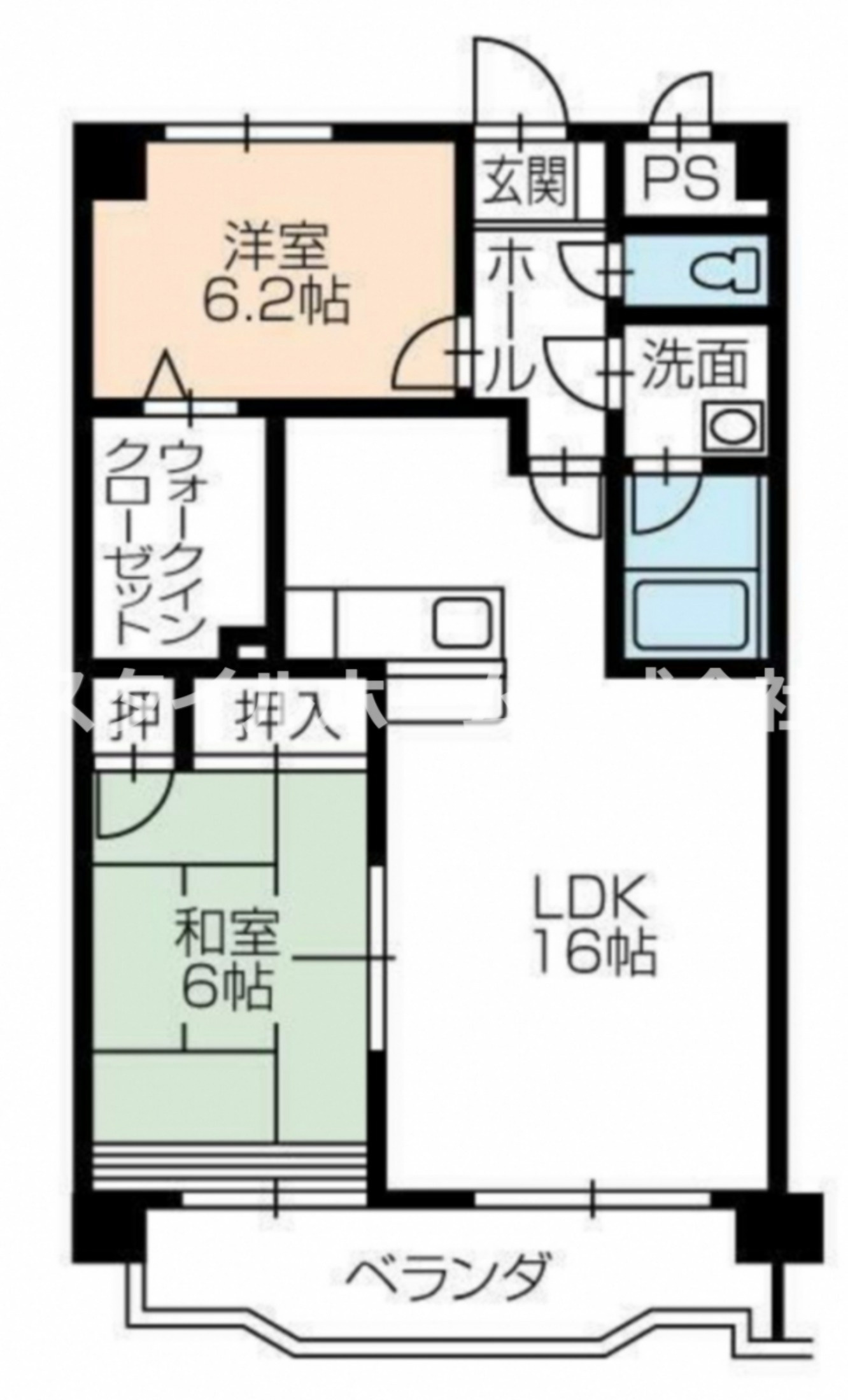 ボンヌシャンス壱番館の間取り|使いやすい間取りです。