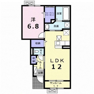 【間取り】 | グランバージェⅡＢ