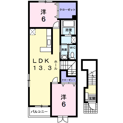 リュエルメゾンＴＹの間取り