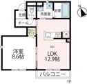 【間取り】 | 新築！使いやすい1LDKの間取り！