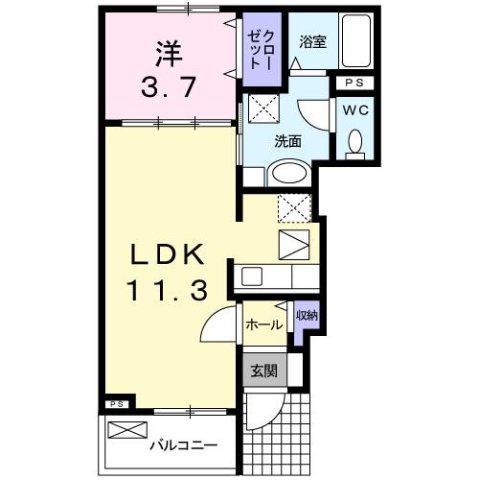 【間取り】 | カーサコルティーレ　Ⅰ