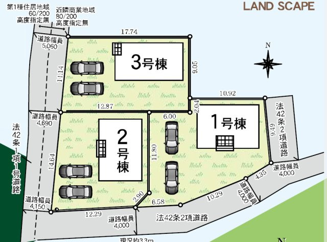 新築戸建　甘楽町福島第1　の区画図