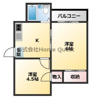 【間取り】 | 大宝八戸ノ里マンション