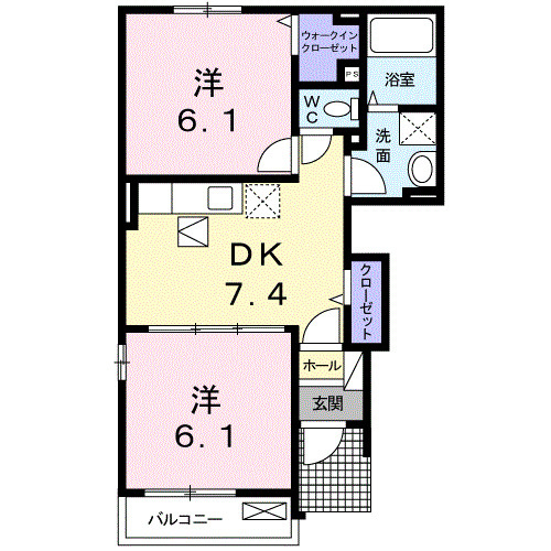 【間取り】 | ベル・クローチェ　サウス