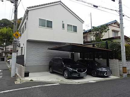 南区南大河町　中古戸建の前面道路含む現地写真