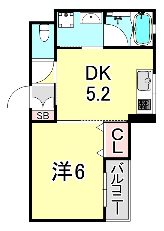 CRASIS今津駅前の間取り