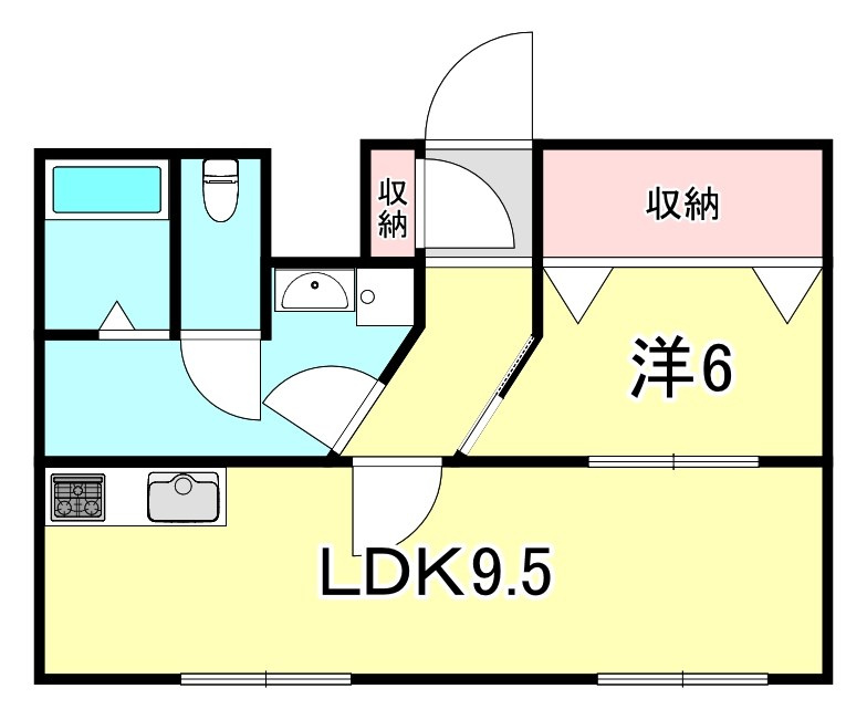 ラムール長田の間取り