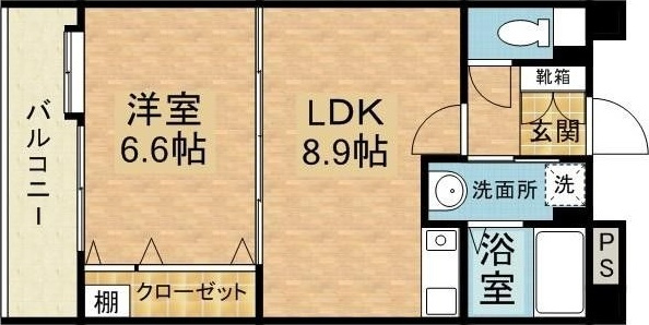 エスペランサ姪浜の間取り