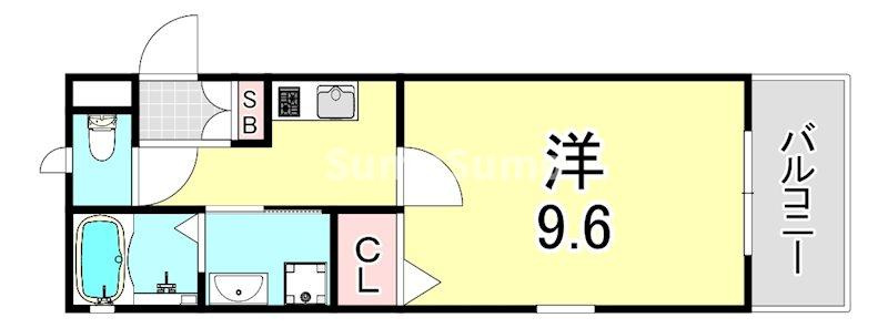 フルール岡本の間取り