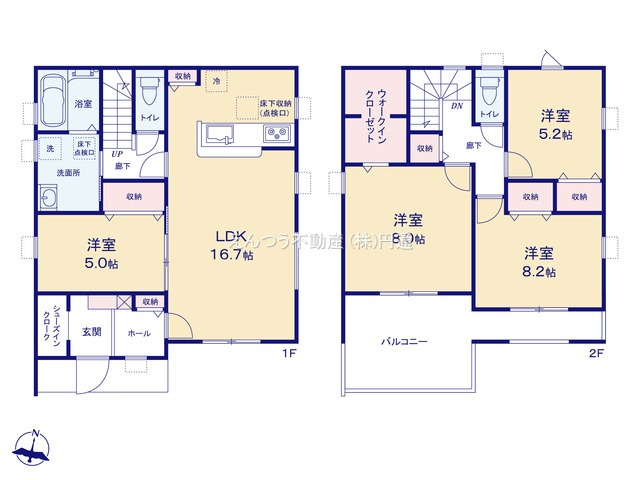 リーブルガーデン下之一色町中ノ切の間取り