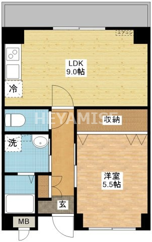 デ・クメール蛍茶屋東の間取り