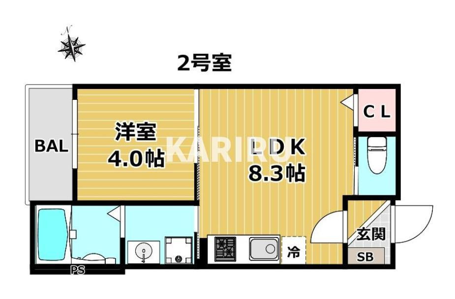 サフィール　ロジェ大阪城公園の間取り