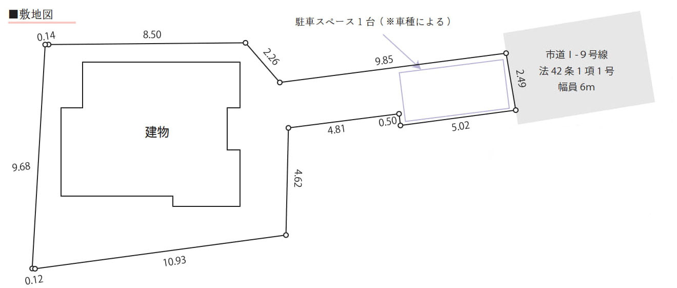 あきる野市五日市の中古一戸建の区画図
