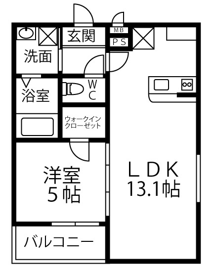 【間取り】 | フジパレス草尾Ⅱ