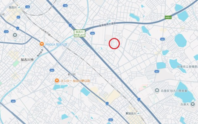 加古川市野口町水足　　中古戸建の地図
