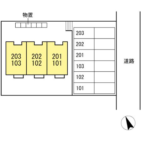 エスカーザの区画図