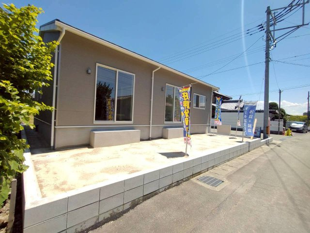 柳川市弥四郎町の新築一戸建の庭