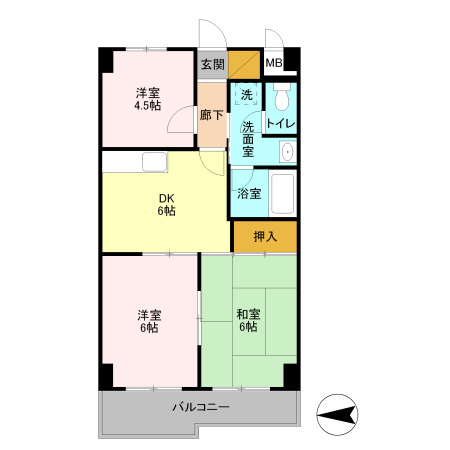 フローレンスＭＯＲＩＴＡの間取り