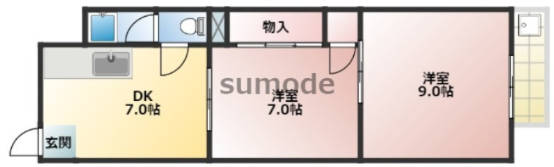 三和住宅第10マンションの間取り