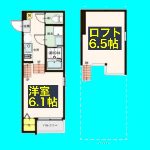 Loft11名駅西の間取り