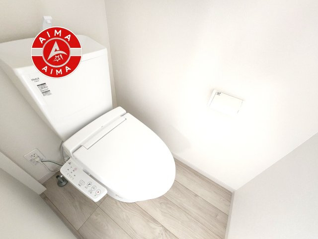 福岡市東区筥松1丁目第1-3棟（3号棟）の内観：施工例|温水洗浄便座を完備しております。2ヶ所にトイレがあるのは朝の慌ただしい時間も安心です。