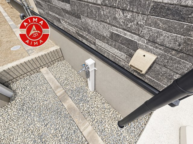 福岡市東区筥松1丁目第1-3棟（3号棟）の外観|お庭で自由な時間を過ごせます。