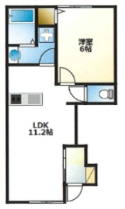 【間取り】 | レガーロE棟