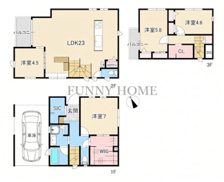 【間取り】 | 経堂２－１２－１３戸建 