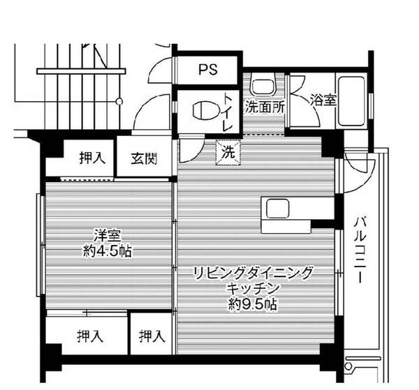 ビレッジハウス若松1号棟の間取り
