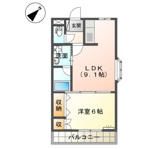 トップハイツ　ドイの間取り