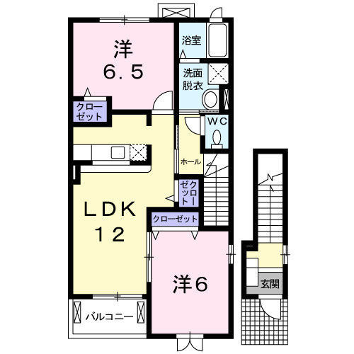 フォルテ二島Ｂの間取り