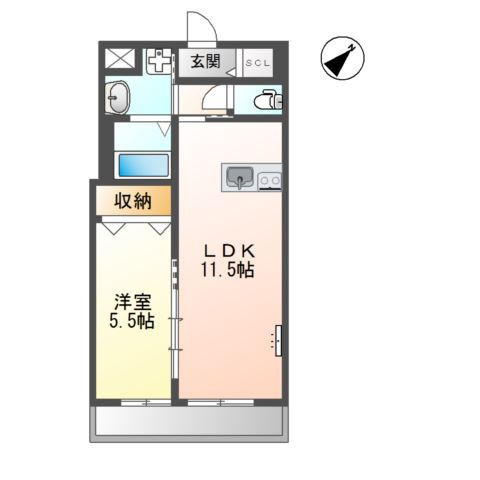 アセンション御開の間取り