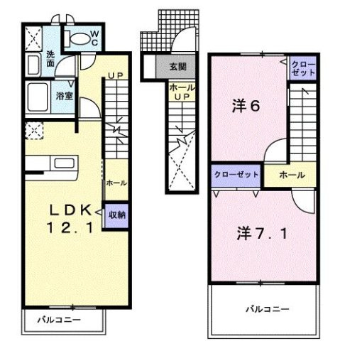 コーストビューひびきの間取り