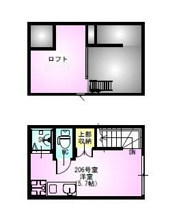 ＶＩＬＬＥＳＴ町屋の間取り|間取りです。