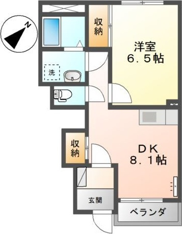 サンコートひうち　Aの間取り