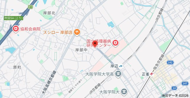 ルミナス岸部の地図