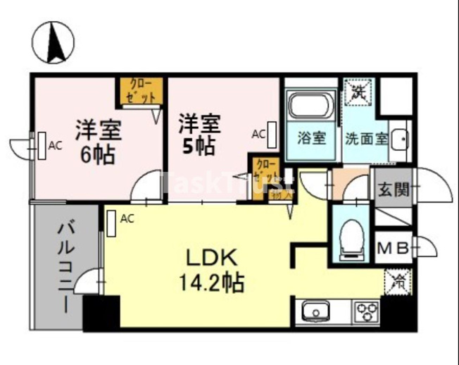 【間取り】 | グリーンサイト南森町