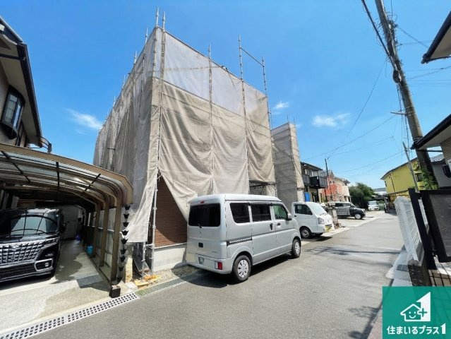 草津市東矢倉　第2期　新築一戸建ての外観|現在建築中！落ち着いた街並みで新生活を始めることが出来そう！周辺の物件も併せてご紹介させて頂きます！