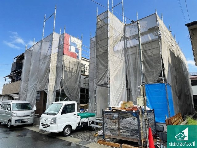 草津市東矢倉　第2期　新築一戸建ての外観|現在建築中！落ち着いた街並みで新生活を始めることが出来そう！周辺の物件も併せてご紹介させて頂きます！