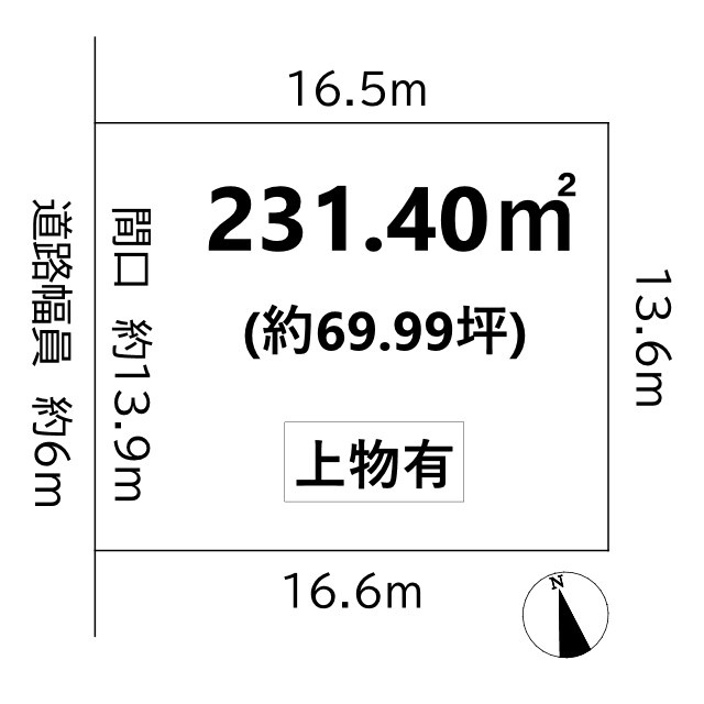 岩倉大鷺町 土地の土地図