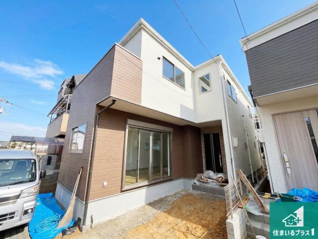 草津市東矢倉　第2期　新築一戸建ての外観|安心の10年保証！外観を美しく保ち、雨水で汚れを落とします！気になることがありましたら、お気軽にお問い合わせください！