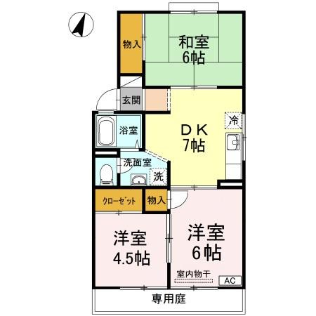 すみれハイツ　C棟の間取り