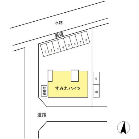 すみれハイツ　C棟の区画図